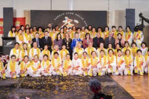 A group photo of masters and apprentices in a local Tai Chi class in Melbourne Australia